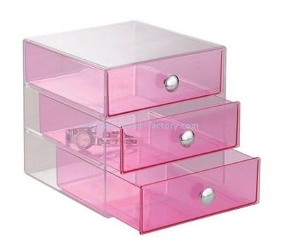 Customize acrylic 3 drawer box NAB-836