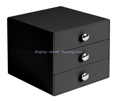 Customize acrylic black drawer box NAB-857