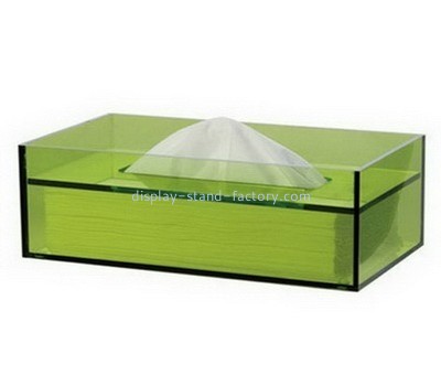 Customize green acrylic tissuebox NAB-861