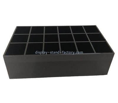 Customize black 16 compartment storage box NAB-876