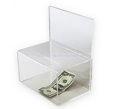 Customize clear collection boxes for charity NAB-887