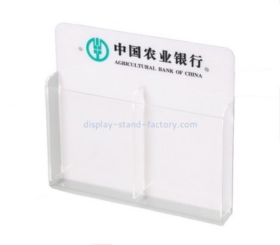 Customize acrylic 2 pocket brochure holder NBD-483