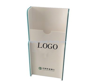 Customize white acrylic holder for brochure NBD-508