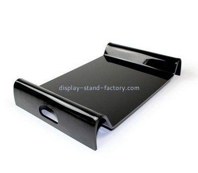 Customize lucite serving tray with handles STD-115