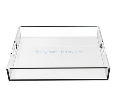 Customize acrylic serving platter with handles STD-122