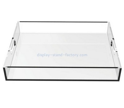 Customize clear acrylic tray with handles STD-127