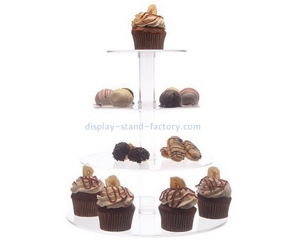 Customize acrylic wedding cake and cupcake display ideas NFD-166