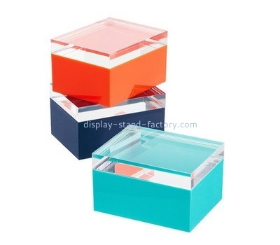 Acrylic cube gift box with lid NAB-1013