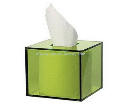 Green square acrylic tissue box NAB-1093