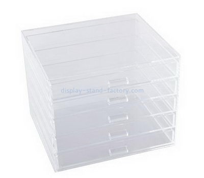 Customize clear acrylic 5 drawer box NAB-1157