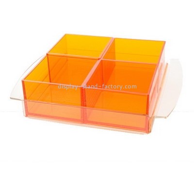 Customize acrylic 4 grids organizer box NAB-1170