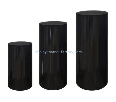 Custom black acrylic round box NAB-1221