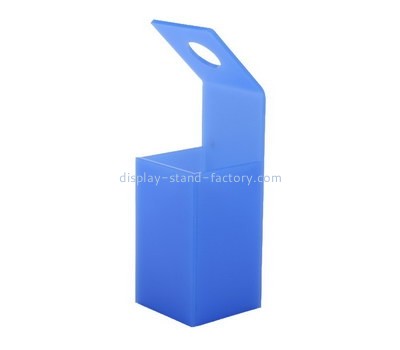 Custom blue acrylic flower box with handle NAB-1236