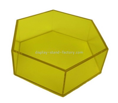 Custom hexagon perspex box NAB-1293
