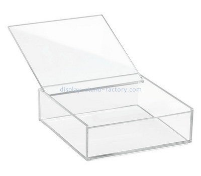 Custom flat clear acrylic box with lid NAB-1328