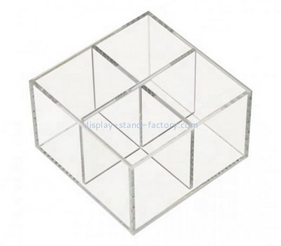 Custom 4 grids clear acrylic box NAB-1326