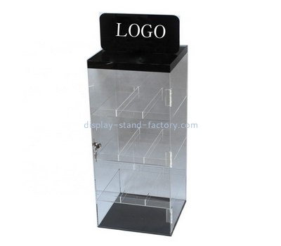 Custom retail acrylic lockable display cabinet NAB-1347