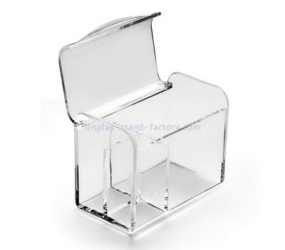 Customize clear acrylic box with hinge NAB-1374