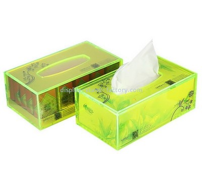 Custom green acrylic tissue box NAB-1382