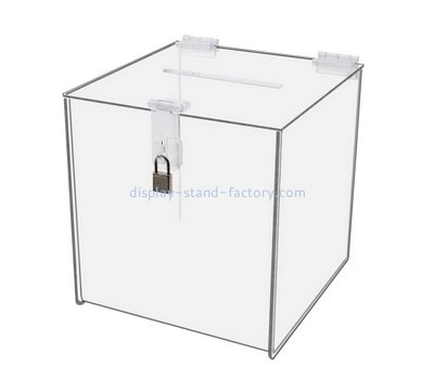 Custom square acrylic ballot box NAB-1389