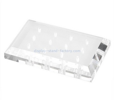 Custom clear acrylic beveled display block NBL-061