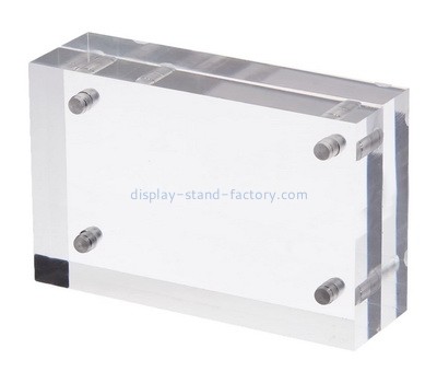 Custom clear acrylic magnet photo block NBL-089