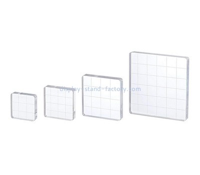 Custom acrylic stamping blocks with grid lines NBL-140