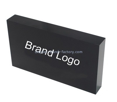Custom black perspex brand block NBL-160