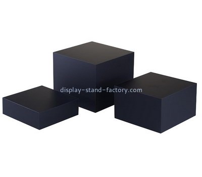 Custom laser cutting black acrylic blocks NLC-035