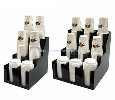 Custom black acrylic paper cups holders NFD-238