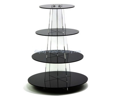 Custom 4 tiers round acrylic cake display stands NFD-255