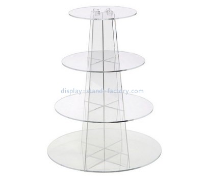 Custom round acrylic cake and cupcake display stands NFD-256