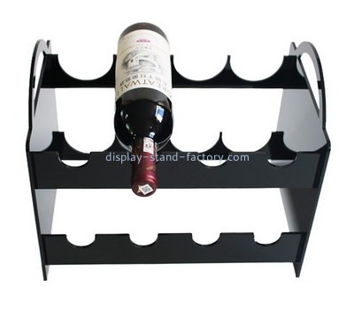 Custom 2 tiers acrylic wine bottle holders NFD-304