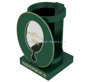 Custom retail acrylic olive oil bottle display stand NFD-308