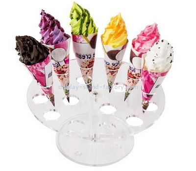 Custon acrylic ice cream cones display stand NFD-313