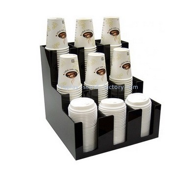 Custom acrylic disposable paper cups organizer NFD-327