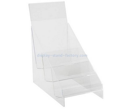 Custom 3 tiers plexiglass pamphlet holder NBD-676