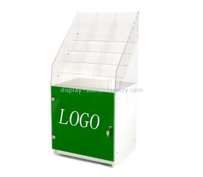 Custom floor standing plexiglass acrylic leaflet holders NBD-715