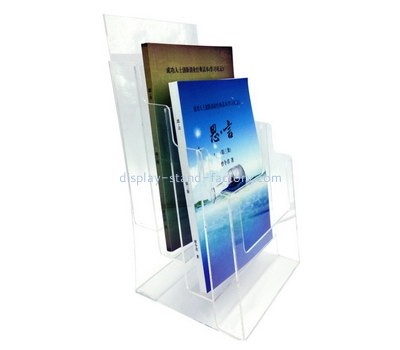 Custom table top lucite acrylic magazine holder NBD-716