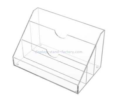 Customize 3-slot clear acrylic tabletop mail sorter lucite desktop organizer plexiglass holder NBD-737