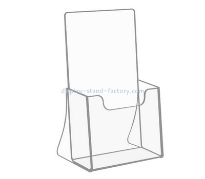 Custom counter top trifold acrylic brochure holder lucite pamphlet holder NBD-744