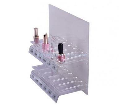Custom acrylic nail polish display shelf lucite rack retail plexilgass display stand NMD-571