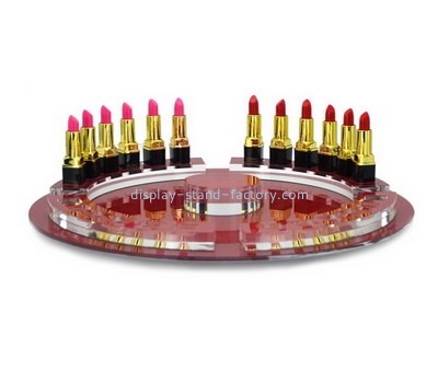 Custom plexiglass lipsticks display risers perspex makeup display holder NMD-597
