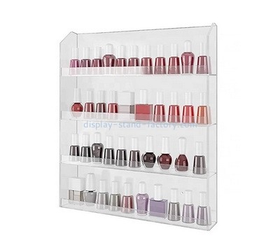 Customize wall clear acrylic 40 bottles nail polish storage holder cabinet NMD-613