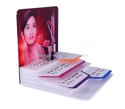 Customize plexiglass lipsticks display risers acrylic makeup brushes display stands NMD-617