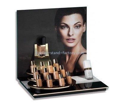 Customize acrylic foundation display risers plexiglass makeup display stand NMD-618
