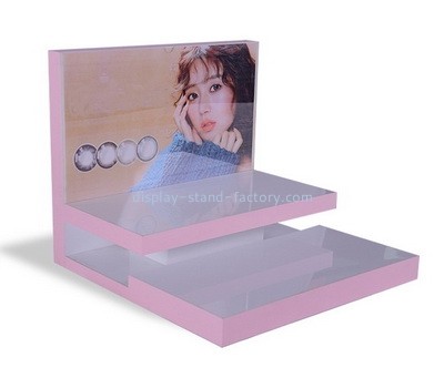 Acrylic manufacturer customize plexiglass cosmetic display shelf perspex display stand NMD-648