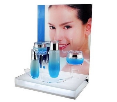Acrylic manufacturer customize plexiglass skincare display stand NMD-657