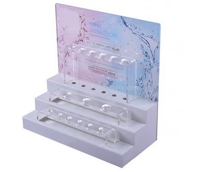 Acrylic manufacturer customize perspex cosmetic display stands pexigalss lipstick display risers NMD-686