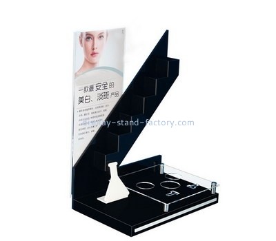 Plexiglass manufacturer customize acrylic makeup display risers perspex cosmetics display stands NMD-695